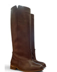 Stivale in pelle marrone - Melody