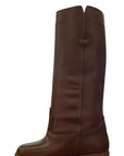Stivale in pelle marrone - Melody