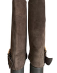 Botte à revers et ceinture en cuir - Zuleika