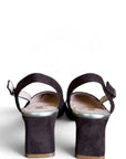 Slingback velvet moka - Clara