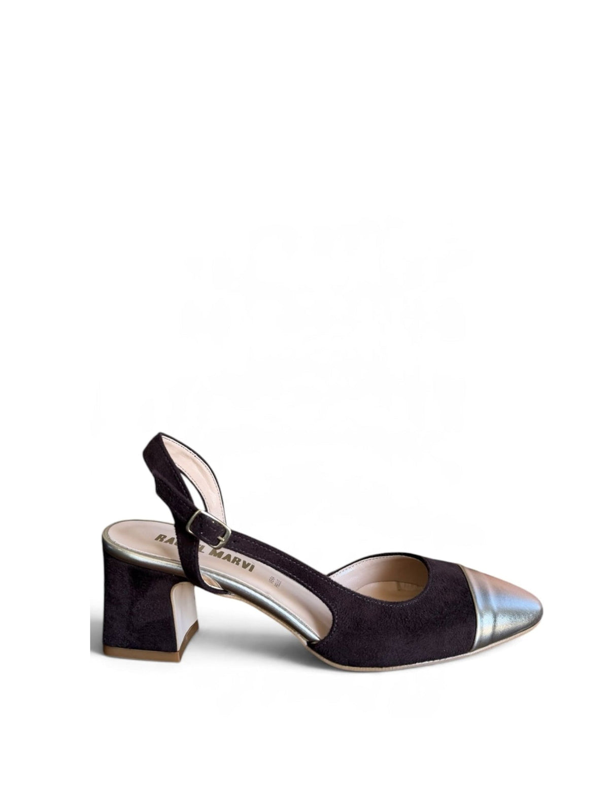 Slingback velvet moka - Clara
