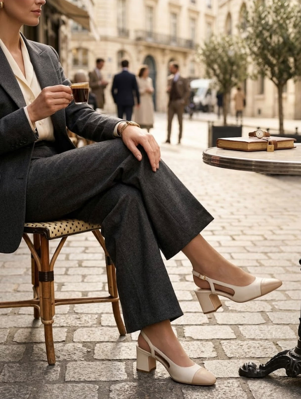 Slingback sol soft panna - Clara