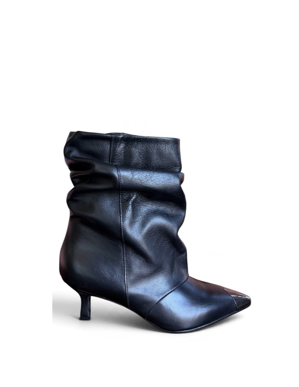 Tronchetto in pelle nero - Chrome low