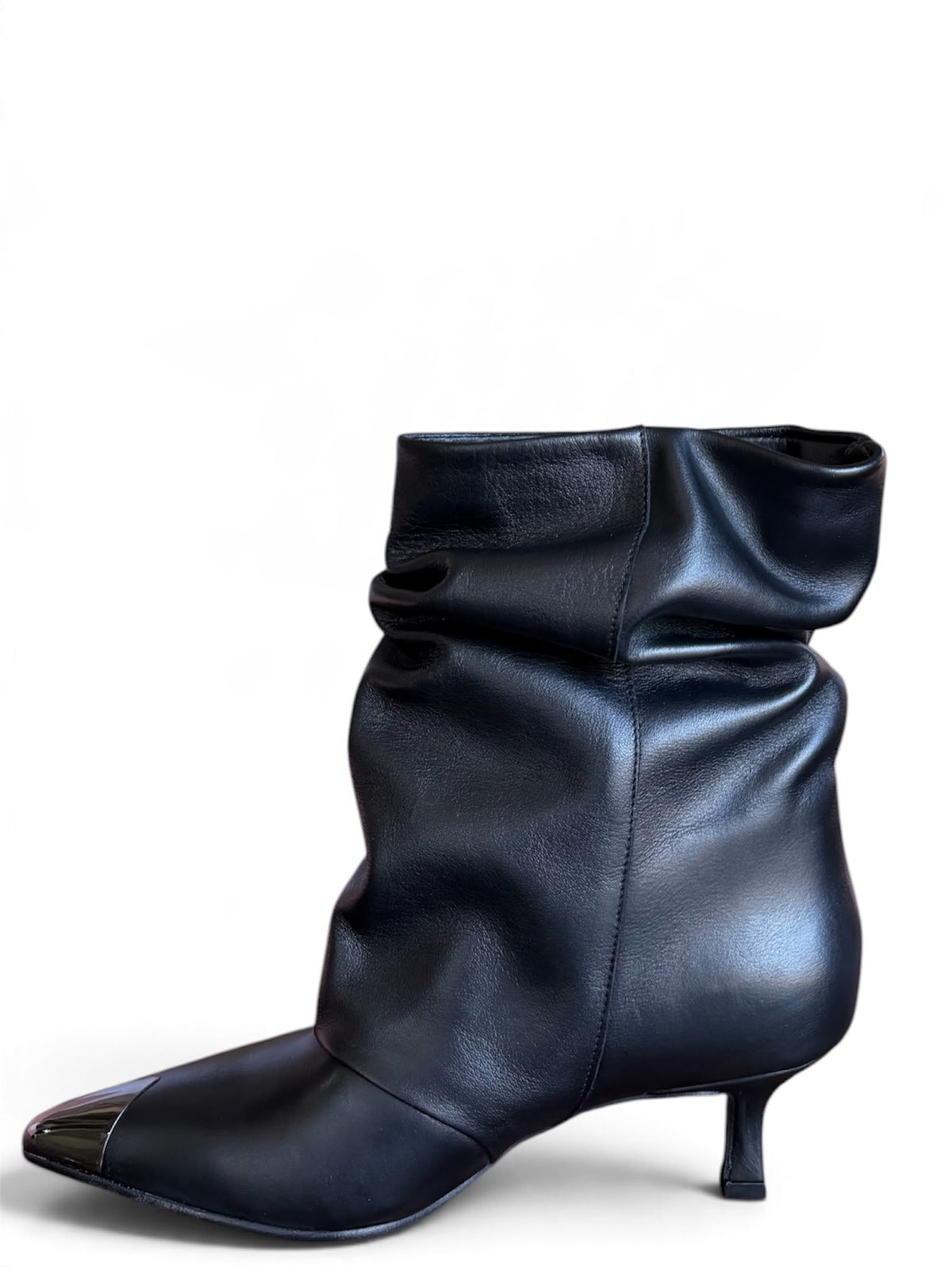 Tronchetto in pelle nero - Chrome low
