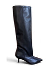 Stivale in pelle nero - Chrome high