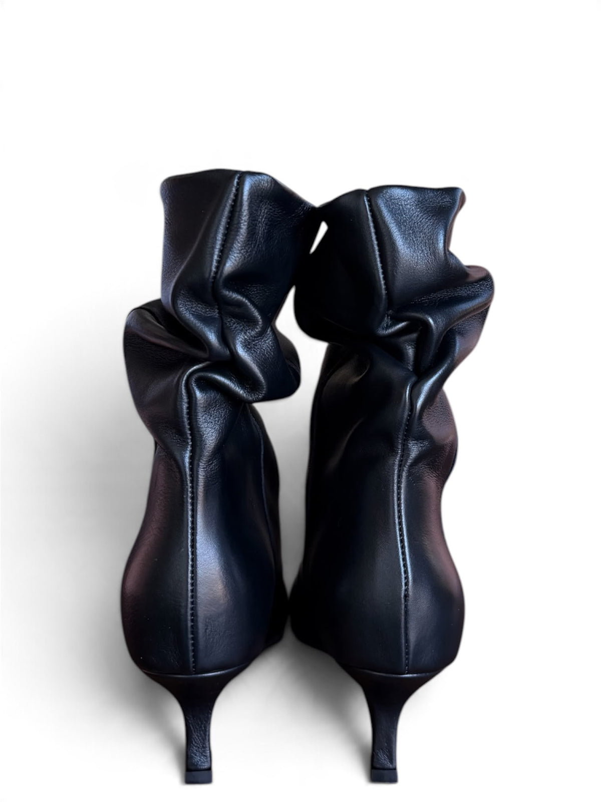 Tronchetto in pelle nero - Chrome low