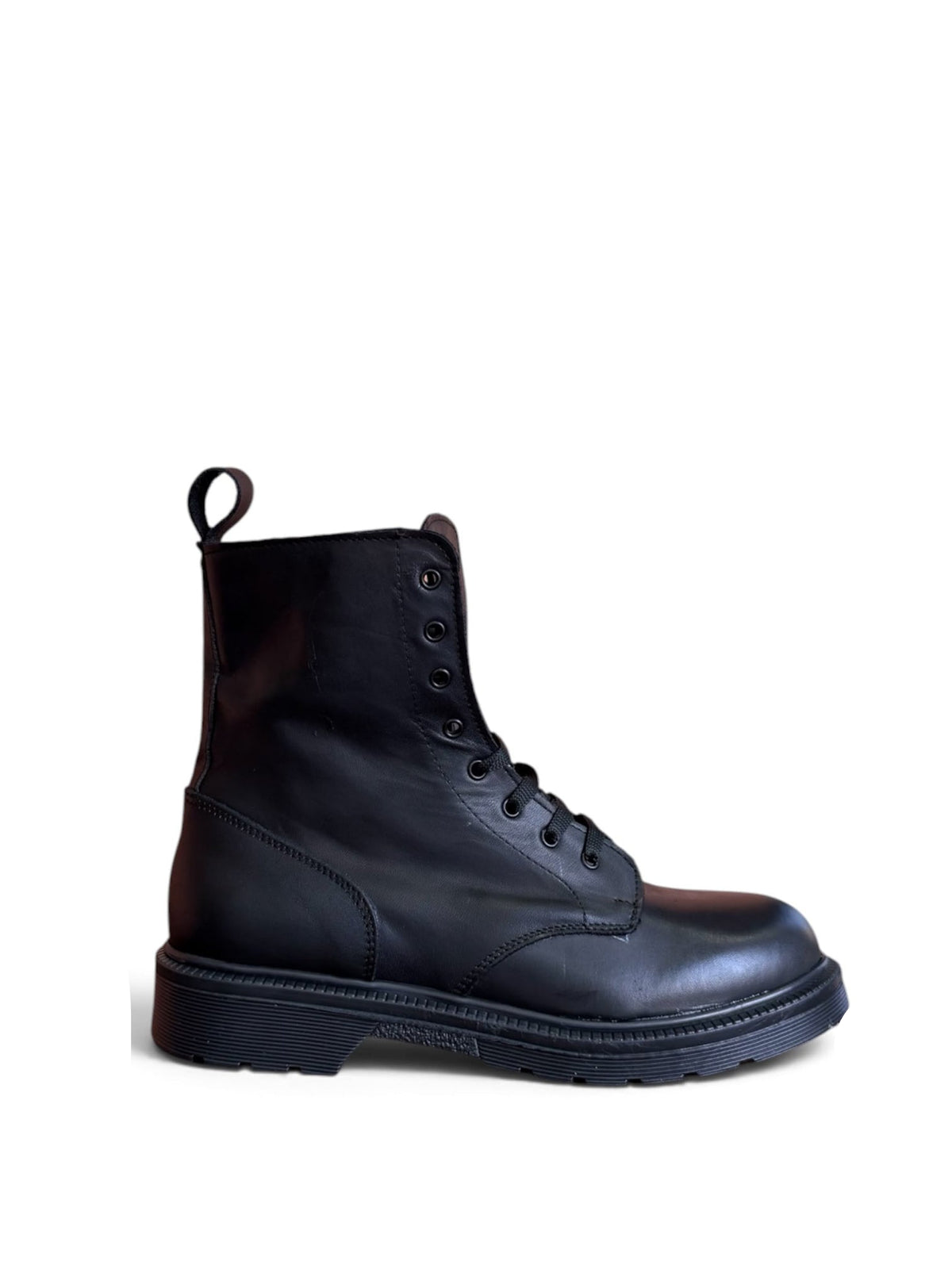 Anfibio basso in pelle nero - Vega