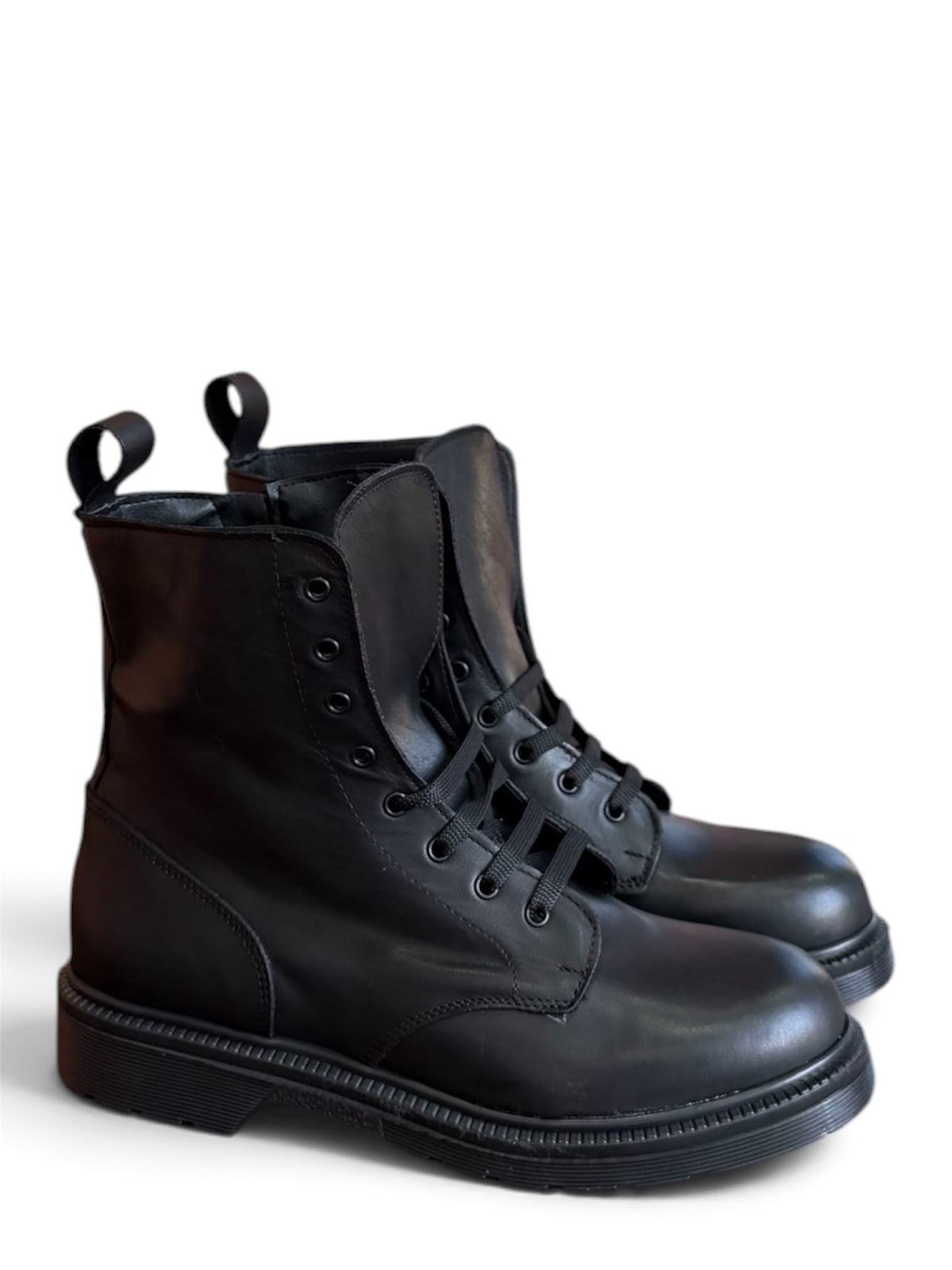 Anfibio basso in pelle nero - Vega