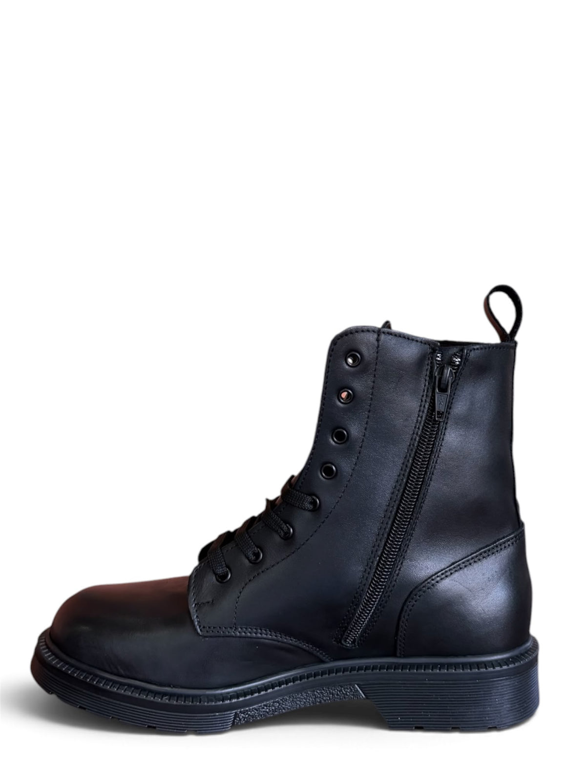 Anfibio basso in pelle nero - Vega