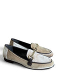 Mocassino con applicazione in velluto beige - Yara