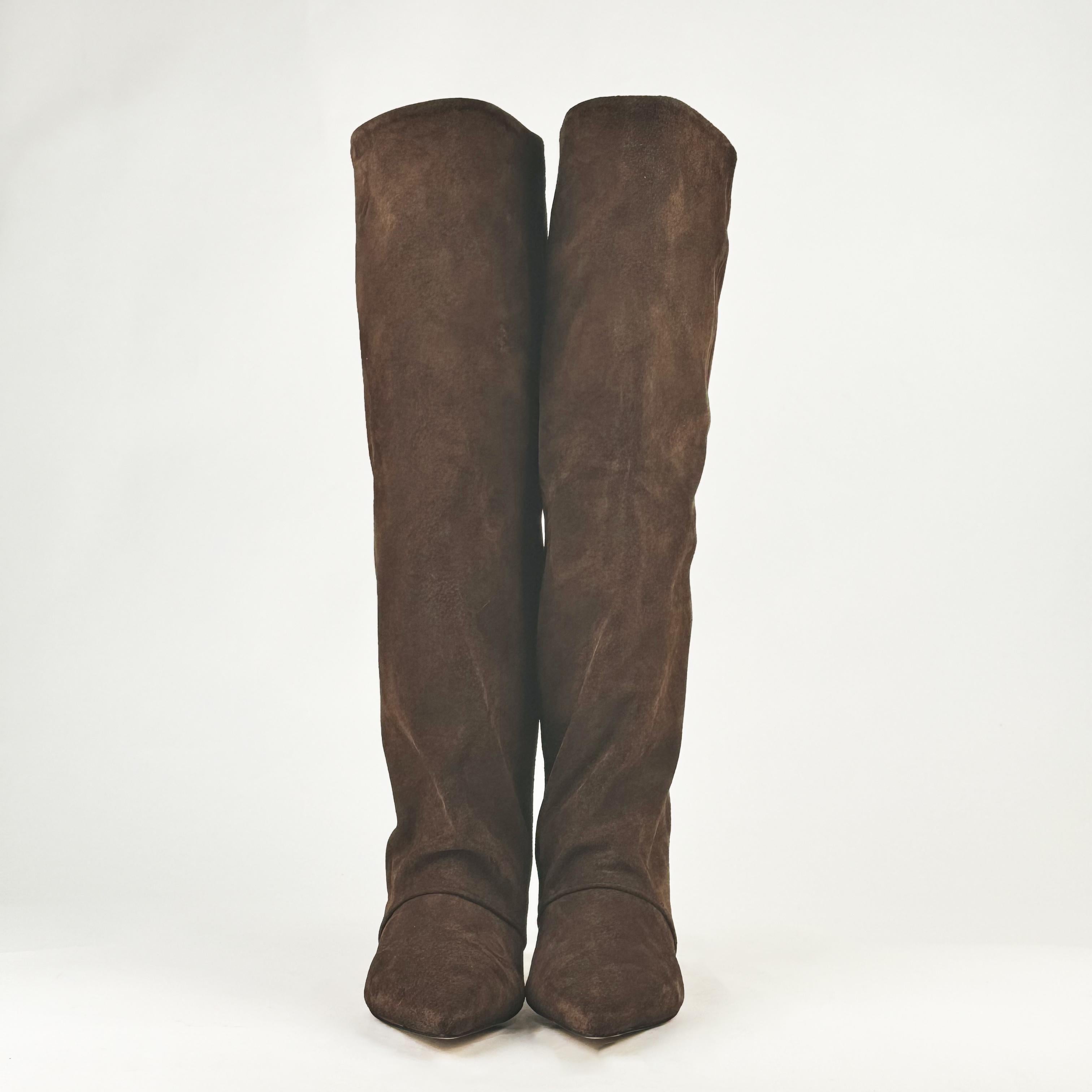 Botte en daim taupe - Angel SPS