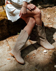 Texano con rialzo interno in camoscio - Eden SPS
