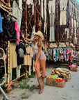Texano con ricami in nabuk cuoio - Cowgirl SS25