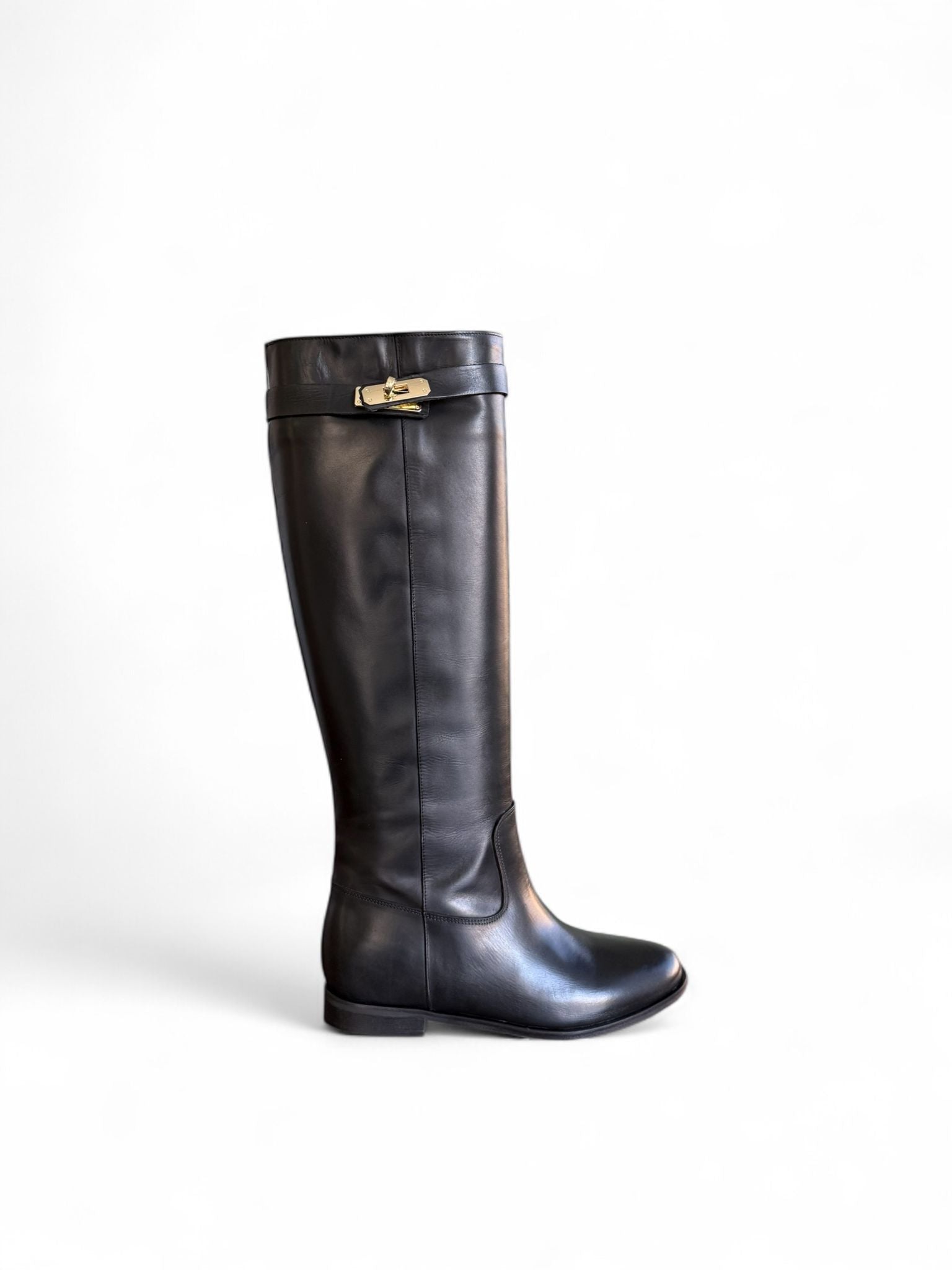 Stivale con fibbia oro - Vicky New