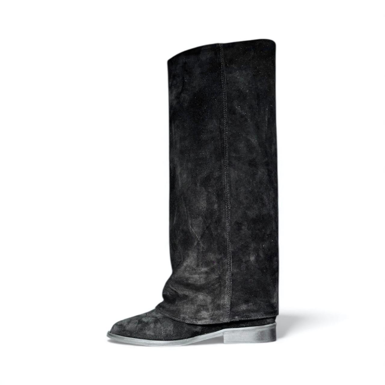 Stivale con piegone in camoscio - Marchal New