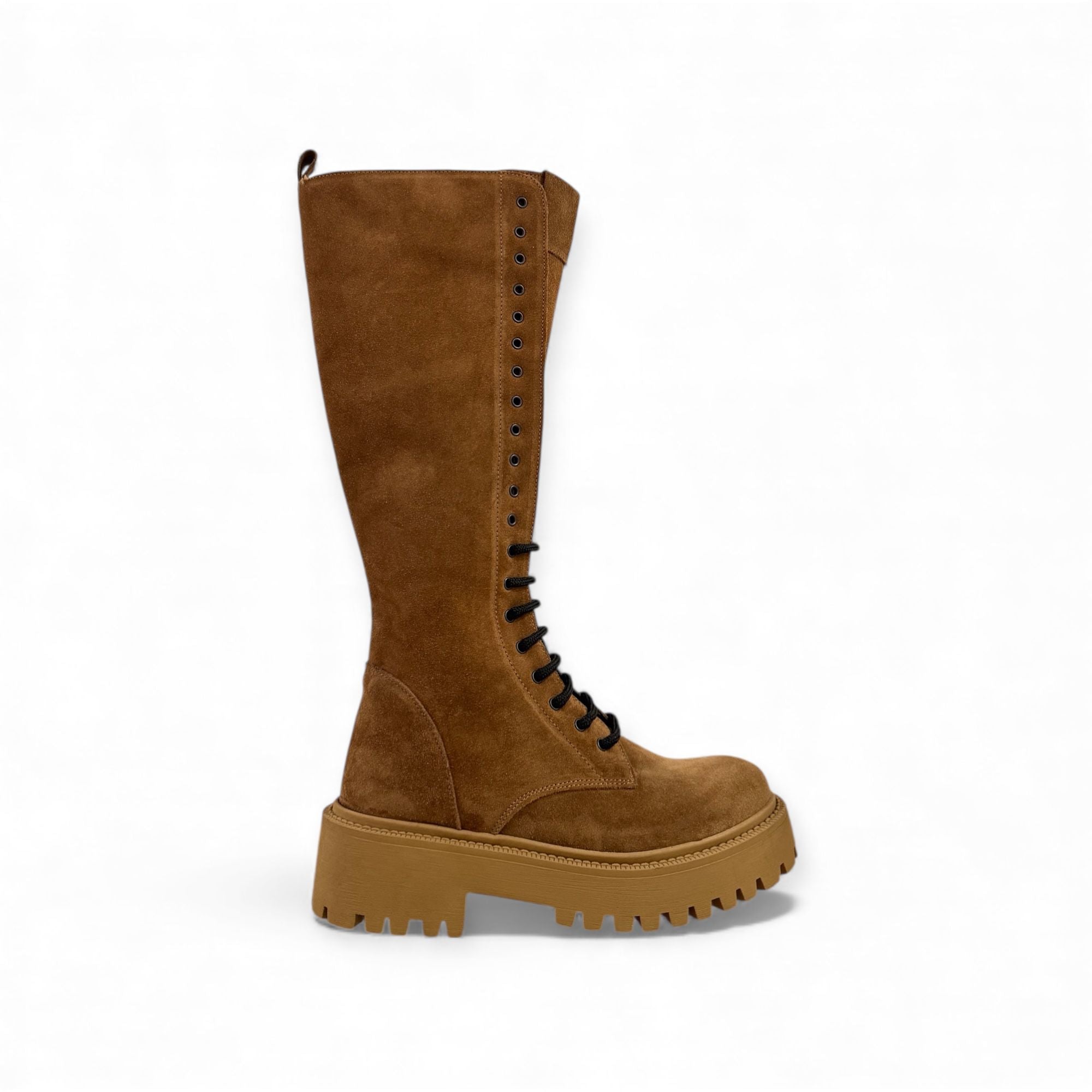 Anfibio alto con lacci in camoscio - Selena