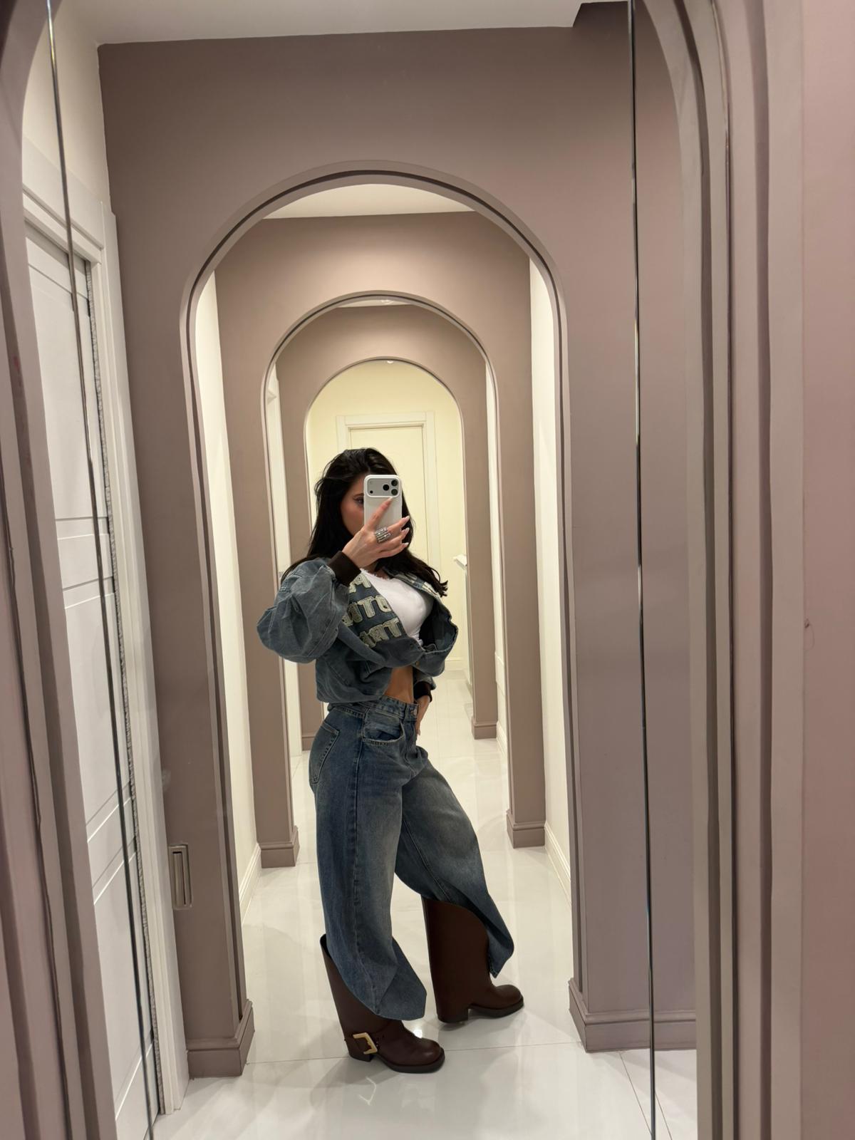 Stivale con piegone cintura in pelle - Zuleika