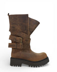 Amphibious with leather and suede straps - Kessy
