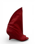 Stivaletto spuntato in pelle rosso - Magnetic
