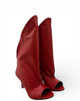 Stivaletto spuntato in pelle rosso - Magnetic