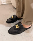 Black leather loafer - Carys
