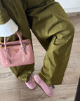 Mocassino con frange in camoscio rosa - Velvet