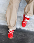 Sneakers in pelle rosso - Kick