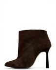 Stivaletto a punta con tacco in camoscio - MRS FEDERICA LOW