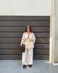 Suede fringed slipper - Mina