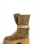 Amphibious boot with mole suede pocket - Maya