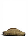 Sabot in raffia con dettaglio oro - Allis