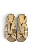 Sabot in raffia con dettaglio oro - Allis