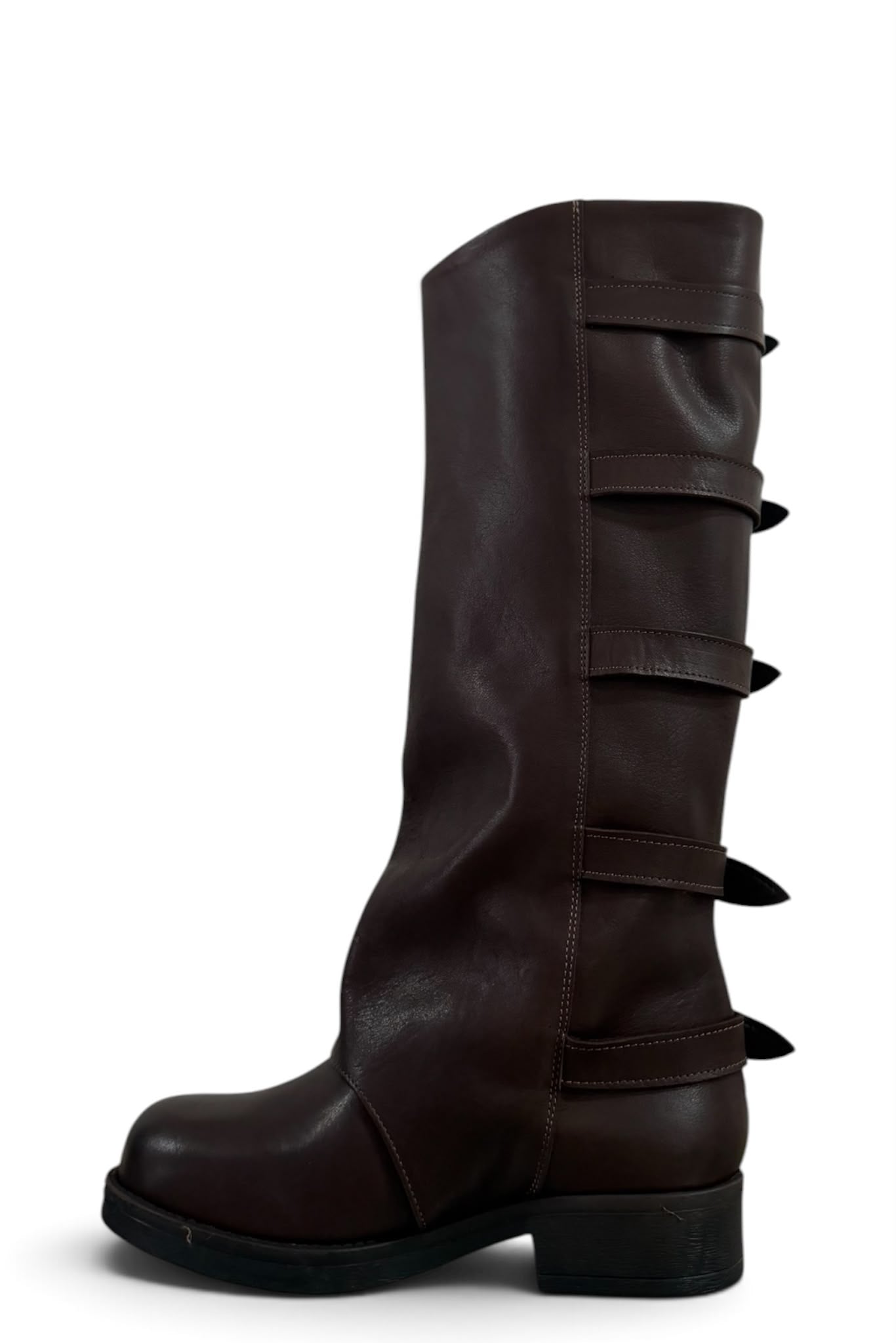 Anfibio con fibbie in pelle marrone - Prince