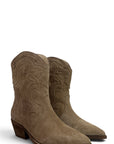 Bottine texane basse en daim taupe - Marghe 2.0 New