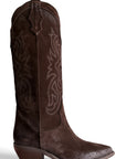 Tall Texan in suede - Sahara