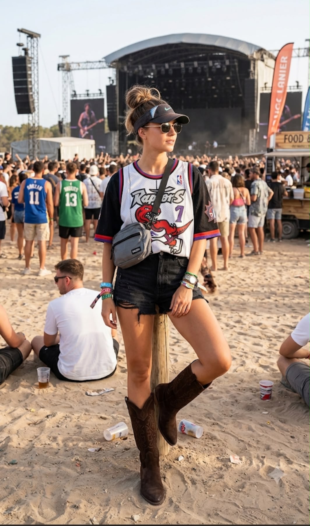 Tall Texan in suede - Sahara