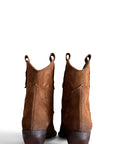 Low Texan in suede - Sahara low