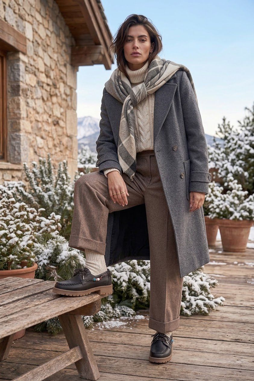 Mocassino in pelle nero - Ally