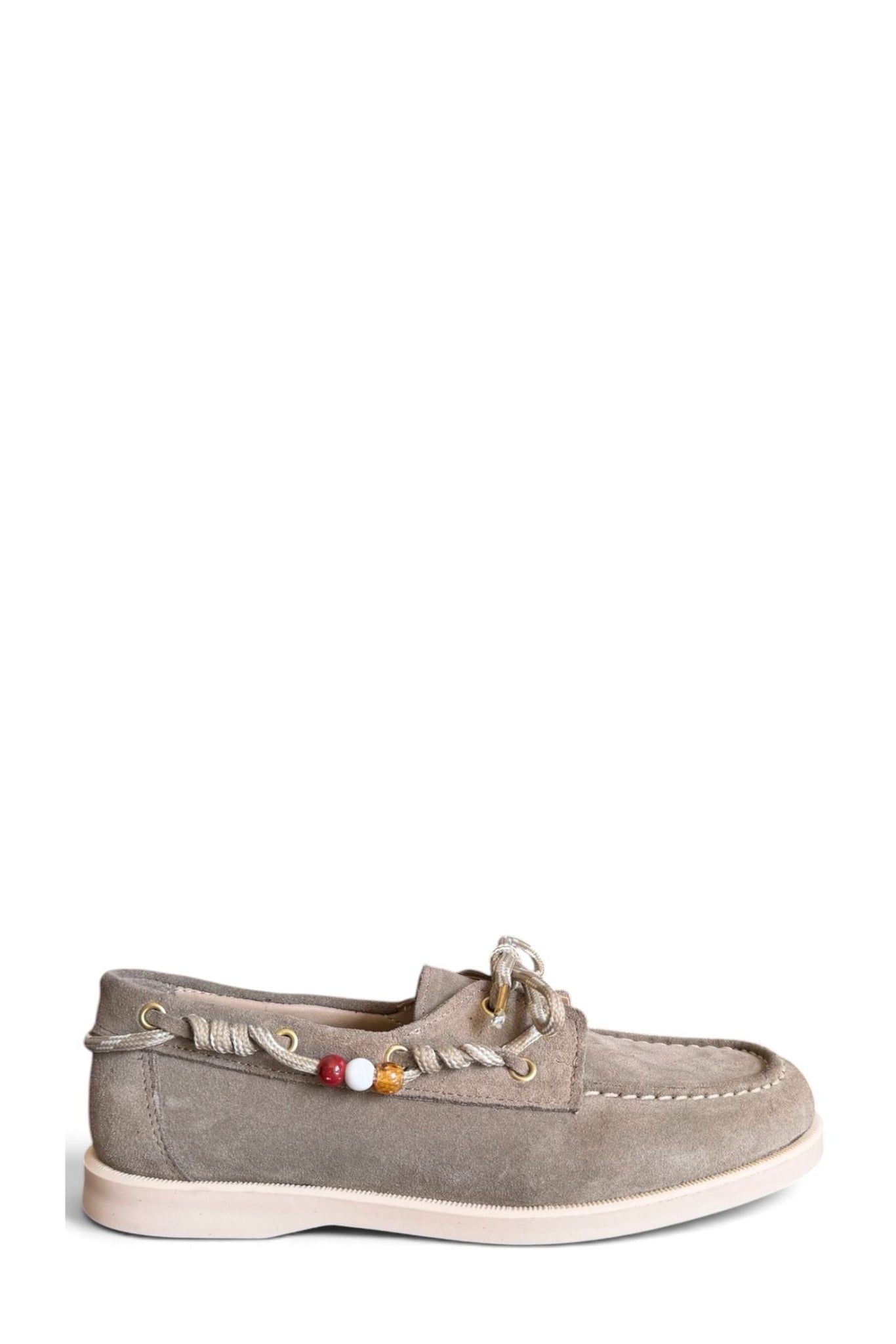 Mocassino in camoscio taupe - Amy