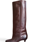 Botte en cuir marron foncé - MRS SMALL New