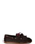 Mocassino con frange in camoscio testa di moro - Velvet