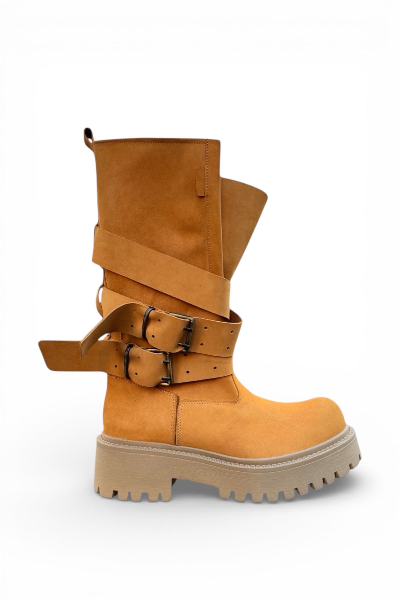 Amphibious with leather and suede straps - Kessy