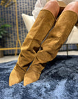 Botte en daim taupe - Angel SPS